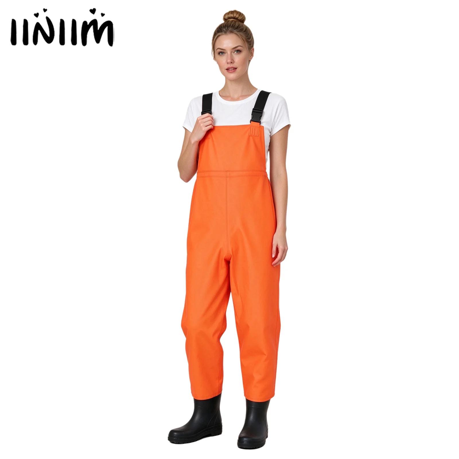 Fishing Pants Waterproof - Salopette imperméable pour adultes avec bretelles,